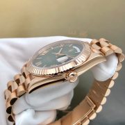 Rolxx Day-Date Rose Gold President Green Roman Dial 228235 - Image 4