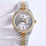 Rolxx Day-Date Full Diamond 40mm Luxury Steel Dial
