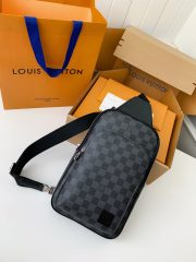 L X V damier graphite Men's Shoulder Bags M45302, Top Quality Size: 20X31X7cm - Image 2