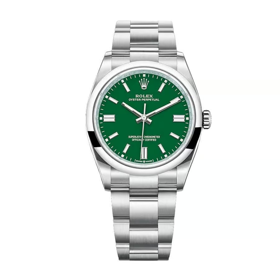 16990022-0819-32A6-345E-75DD7A6E9DCA Rolxx Oyster Perpetual Green Replica - Image 1