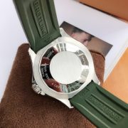 BRT Super Ocean 44mm Green Rubber Bracelet - Image 3