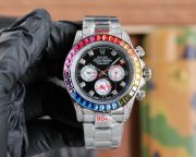 Rolxx Rainbow Daytona Black Diamond Size:40mm