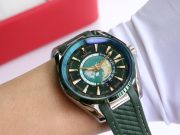 OMG Seamaster Aqua Teera 150 Meter Watch 41mm Diameter Greem Strap - Image 9