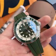 BRT Super Ocean 44mm Green Rubber Bracelet