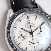 OMG Speedmaster 310.30.42.50.04.001 Movement 3861 Dial 42mm White Leather Strap - Image 4