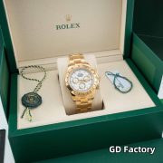 Rolxx Daytona Chronograph Gold Tone White Dial 116523 Oyster Size:40mm - Image 2