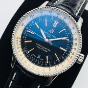 BRT Navitimer 41 Replica Leather Black - Image 3