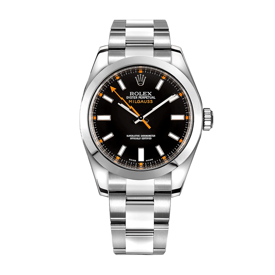 3DD77AE5-FC7B-F948-71BE-8C6BB33A6BAD Rolxx Milgauss Black 116400 Replica - Image 1