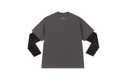 "Foliage" Double Layered Tee T-Shirt "Black" 241 WTS024P8 SOFTBLK - Image 2