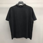 BLCG neckline hardware perforated T-shirt