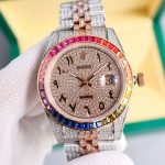 Rolxx Oyster Datejust Arabia Full Diamonds Deluxe 41mm