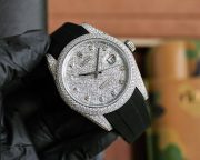Rolxx Datejust Full Diamond Deluxe White Gold 41mm Luxury - Image 2