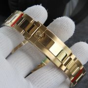 Rolxx Daytona "Eye of the Tiger" Gold Dial Steel Watch Band Size:40mm - Image 5
