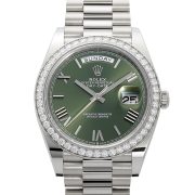 Rolxx Day Date Olive Diamond Replica - Image 2