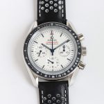 OMG Speedmaster 310.30.42.50.04.001 Movement 3861 Dial 42mm White Leather Strap