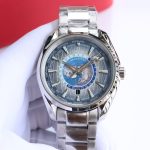 OMG Seamaster Aqua Teera 150 Meter Watch 41mm Gray Diameter 316l Stainless Steel Strap