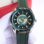 OMG Seamaster Aqua Teera 150 Meter Watch 41mm Diameter Greem Strap
