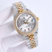 Rolxx Day-Date Full Diamond 40mm Luxury Steel Dial - Image 2