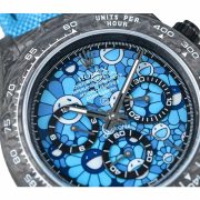 Rolxx Daytona COSMOGRAPH AUTOMATIC BLUE SUN FLOWER PATTERN Blue Dial Size:40mm - Image 2
