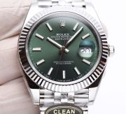 Rolxx Datejust 41mm Mint Green Dial Replica - Image 3