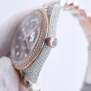 Rolxx Day-Date Full Diamond 40mm Luxury Red Dial - Image 4