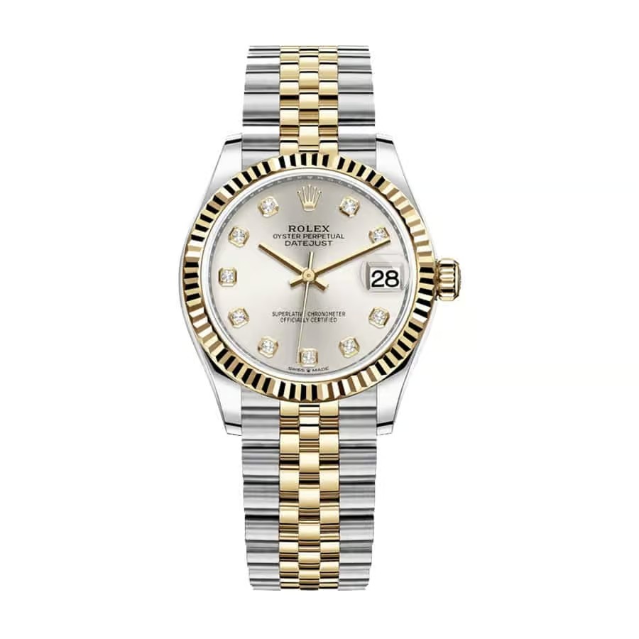 5D3C2D31-4CA0-3C79-C854-C61F7B9E89FD Silver Diamond Rolxx Replica - Image 1