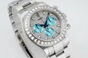 Rolxx Daytona Ice Blue Full Diamond Size:40mm - Image 6