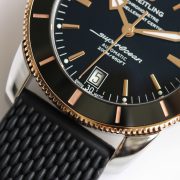 BRT Super Ocean 42mm Rose Gold Black Rubber Braceket - Image 5