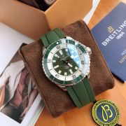 BRT Super Ocean 44mm Green Rubber Bracelet - Image 8