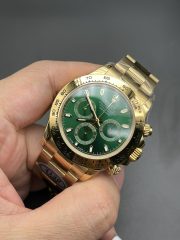 Rolxx Daytona Oyster Yellow Gold Green Dial 116508 Size:40mm - Image 9