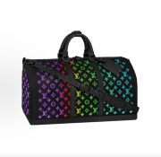 L X V Keepall Bag LED Rainbow Lights Size：50x29x23CM