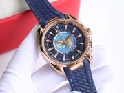 OMG Seamaster Aqua Teera 150 Meter Watch 41mm Gold Steel Diameter Blue Strap - Image 3