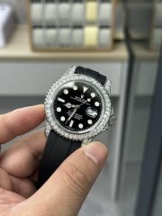 Rolxx Yacht-Master White Gold With Diamond Replica Size:40mm - Image 4