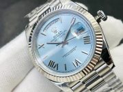 Rolxx Day Date Ice Blue Grooved Replica - Image 3