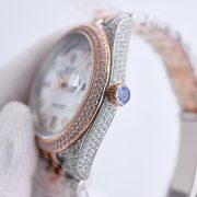 Rolxx Day-Date Full Diamond 40mm Luxury White Dial - Image 4