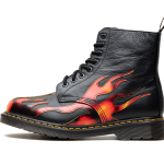 1460 Pascal Flame Arcadia Rub Off Leather Boots "Black / Red / Yellow" 41517001