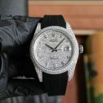 Rolxx Datejust Full Diamond Deluxe White Gold 41mm Luxury