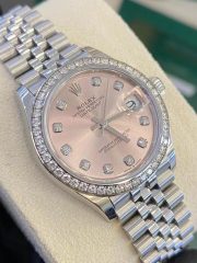Rolxx Datejust Pink Diamond Replica - Image 4