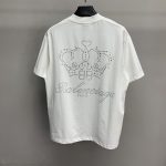 Paris royal crown hot diamond short sleeve t-shirt