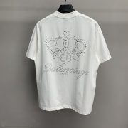 Paris royal crown hot diamond short sleeve t-shirt
