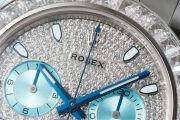 Rolxx Daytona Ice Blue Full Diamond Size:40mm - Image 5