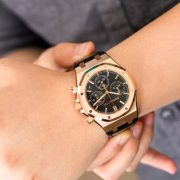 APS  Royal Oak Chronograph 26240OR Black Replica - Image 4