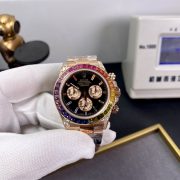 Rolxx Rainbow Daytona Black Diamond Size:40mm