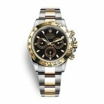 Rolxx Daytona 116520 Gold Steel Black Size:40mm