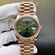 Rolxx Day-Date Rose Gold President Green Roman Dial 228235 - Image 2
