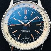 BRT Navitimer 41 Replica Leather Black - Image 4