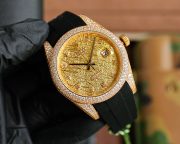 Rolxx Datejust Full Diamond Deluxe Gold 41mm Luxury - Image 2