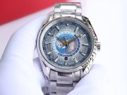 OMG Seamaster Aqua Teera 150 Meter Watch 41mm Gray Diameter 316l Stainless Steel Strap - Image 4