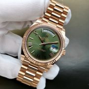 Rolxx Day-Date Rose Gold President Green Roman Dial 228235 - Image 3
