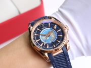 OMG Seamaster Aqua Teera 150 Meter Watch 41mm Gold Steel Diameter Blue Strap - Image 10